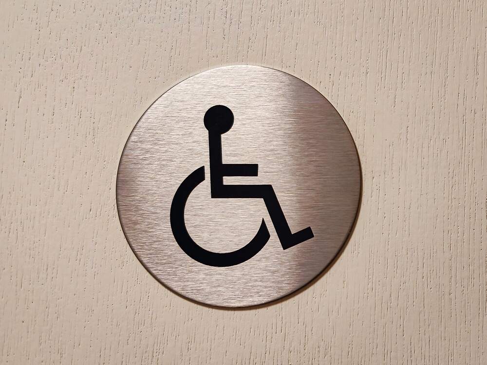 accessible restroom sign